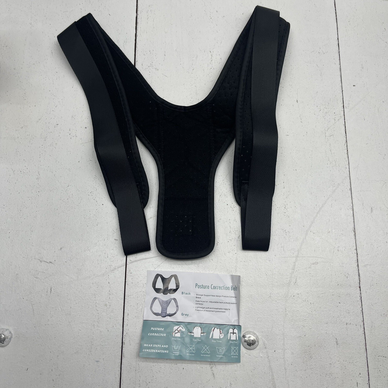 Unisex Adults Black Posture Correction Belt Size XL New