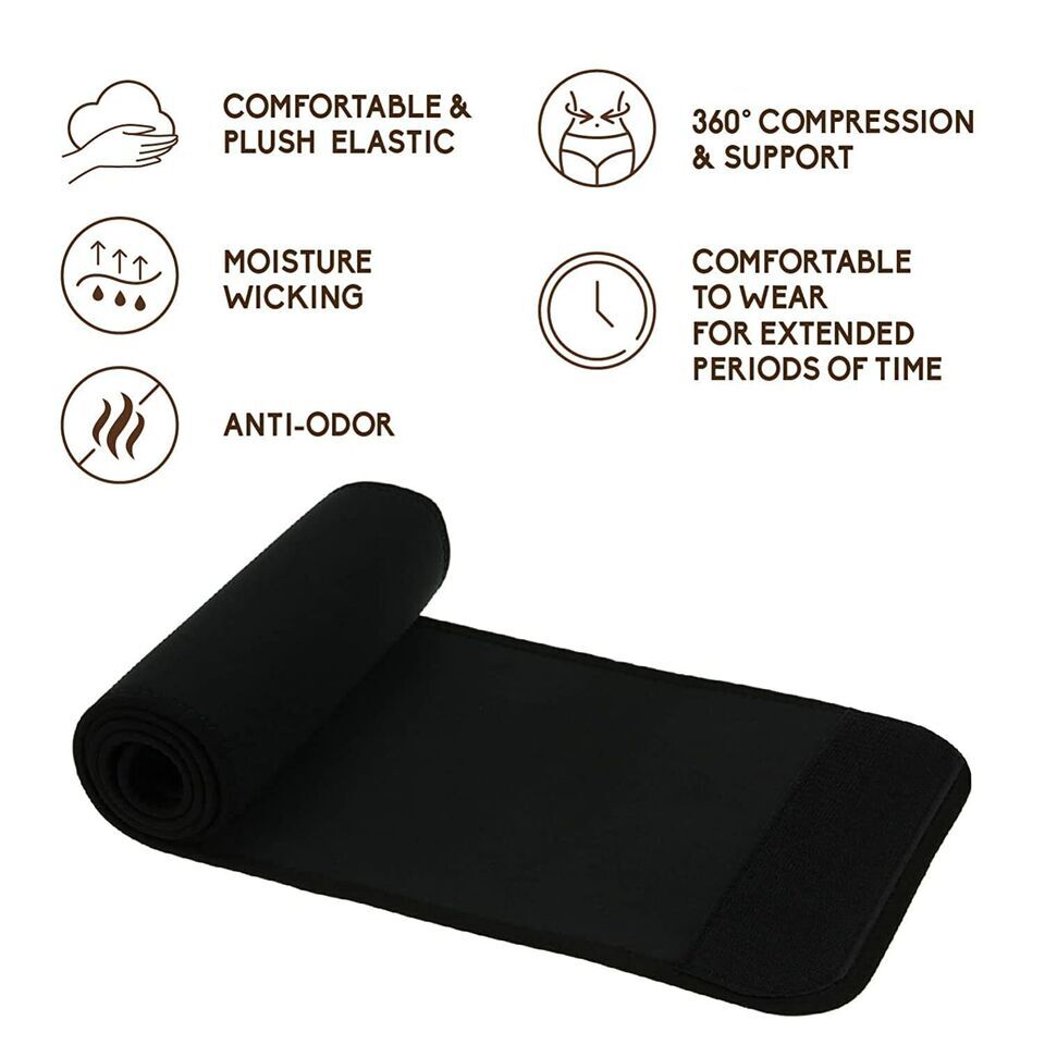 Care ABDOMINAL BINDER HERNIA BELT Waist Support 8 Inch Adjustable Elastic