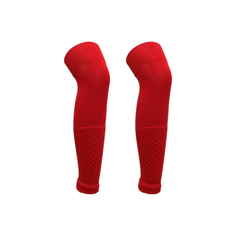 Adult Leg Warmers Elastic Soccer Shin Guard Calf Socks Over Knee Men Sports Comp
