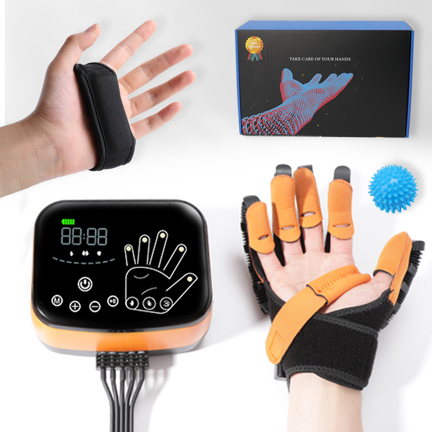 Upgraded Hand Function Rehabilitation Robot Gloves for Stroke Hemiplegia Trainer