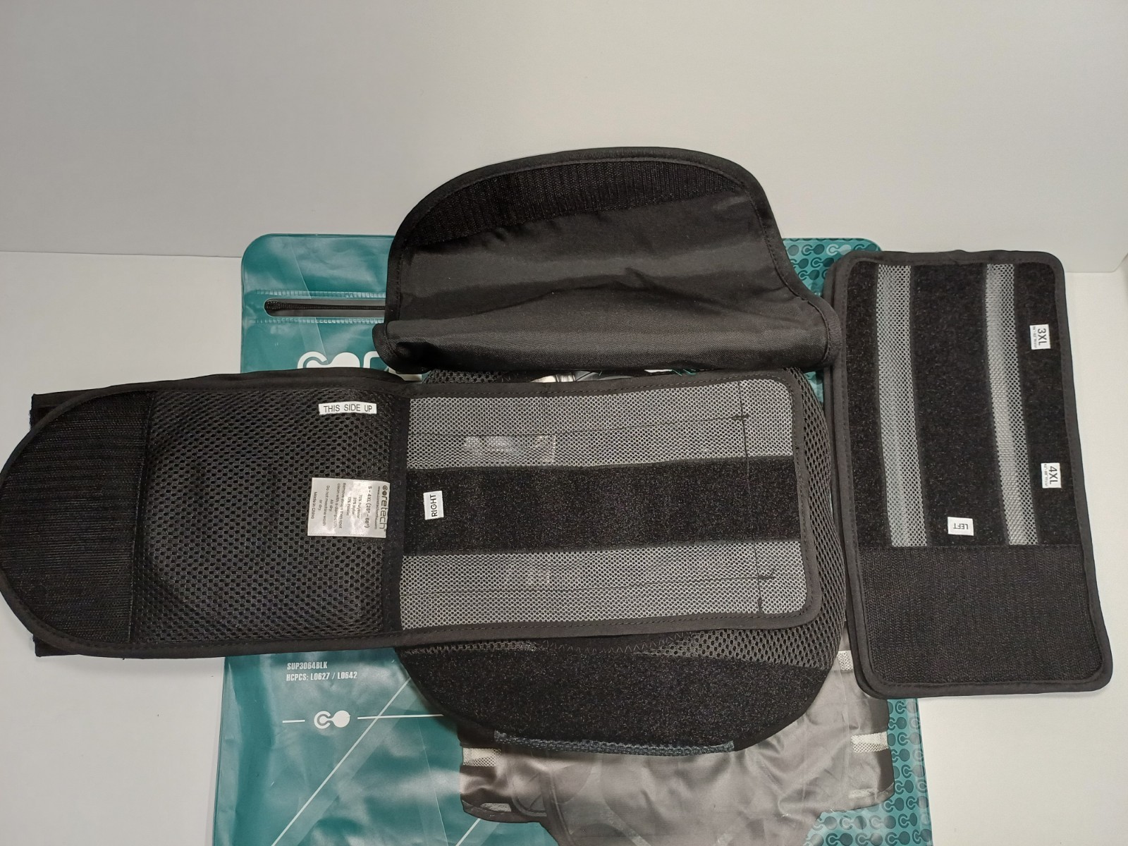 Core Tech 627 Adjustable Back Brace SUP3064 Black Coretech