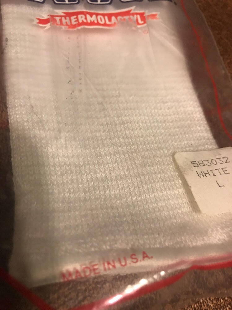 Vintage Damart Thermolactyl White Golf Protecter Adult Large