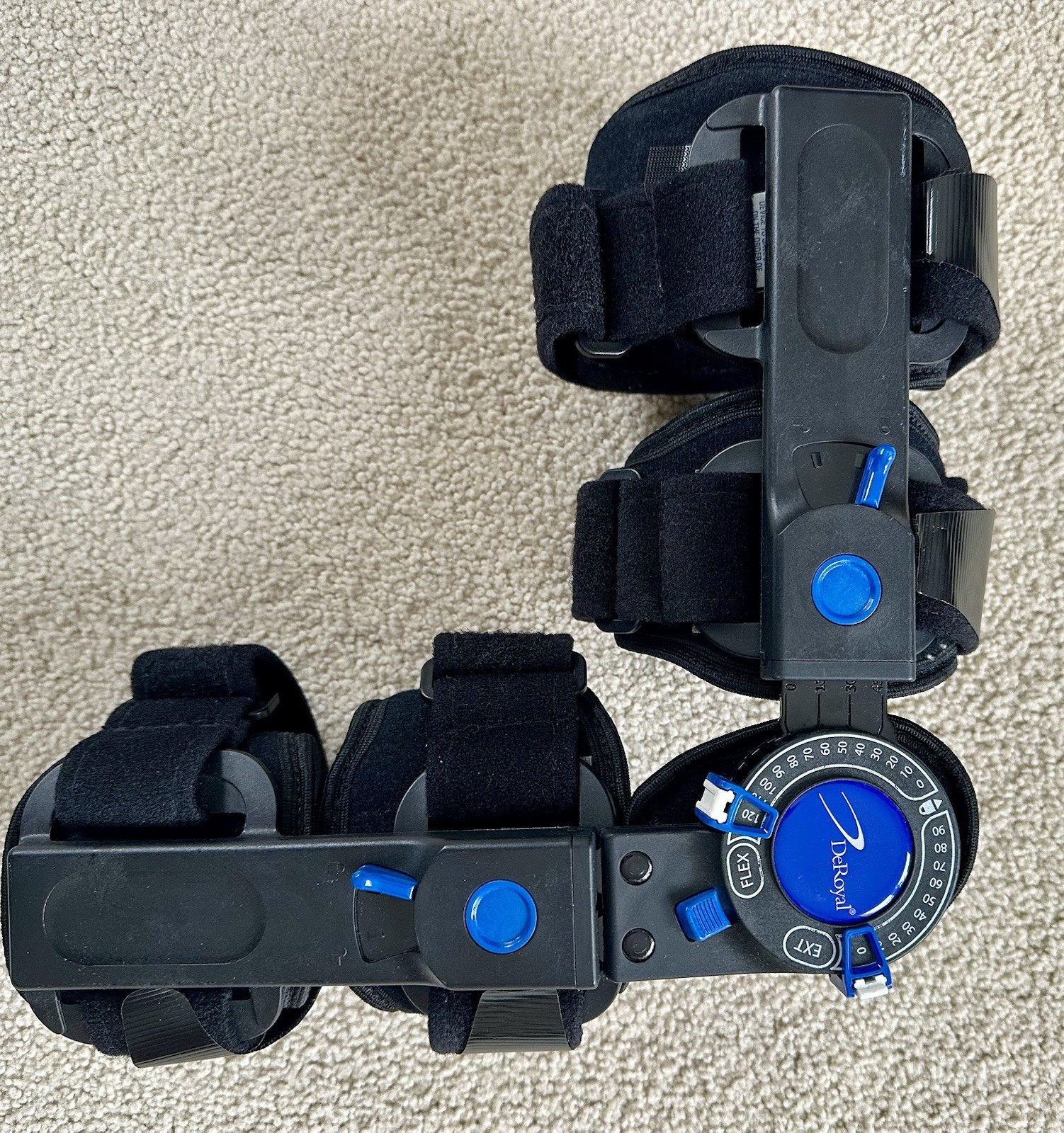 DeRoyal WARRIOR® POST-OPERATIVE/ UCL INJURY — ELBOW BRACE (for LEFT arm)