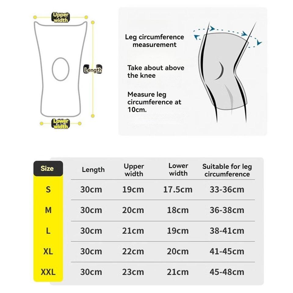 Aolikes 1pcs Knee Brace Knee Support Non Slip Shock Absorption Compression Knee