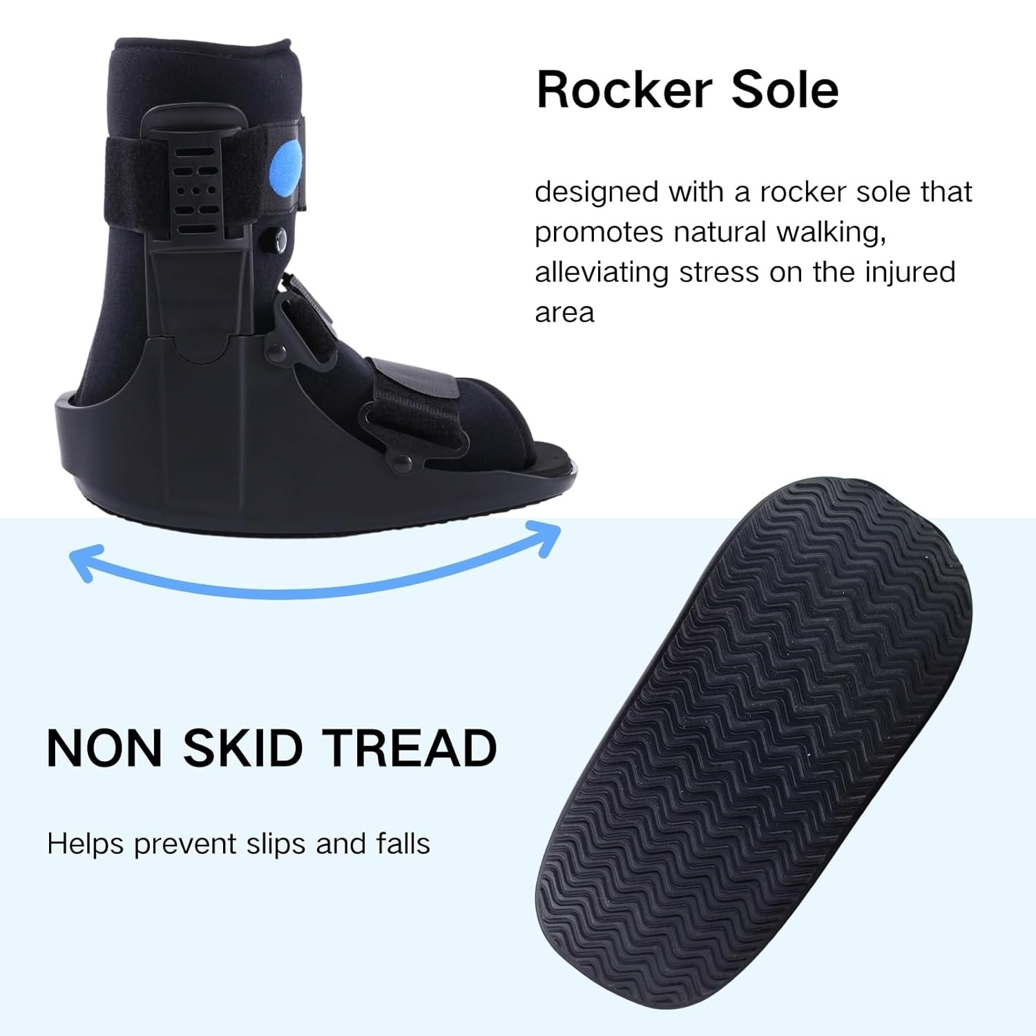 Air Walker Boot Medical Short Fracture Boot for Sprained Ankle and Achilles Tend