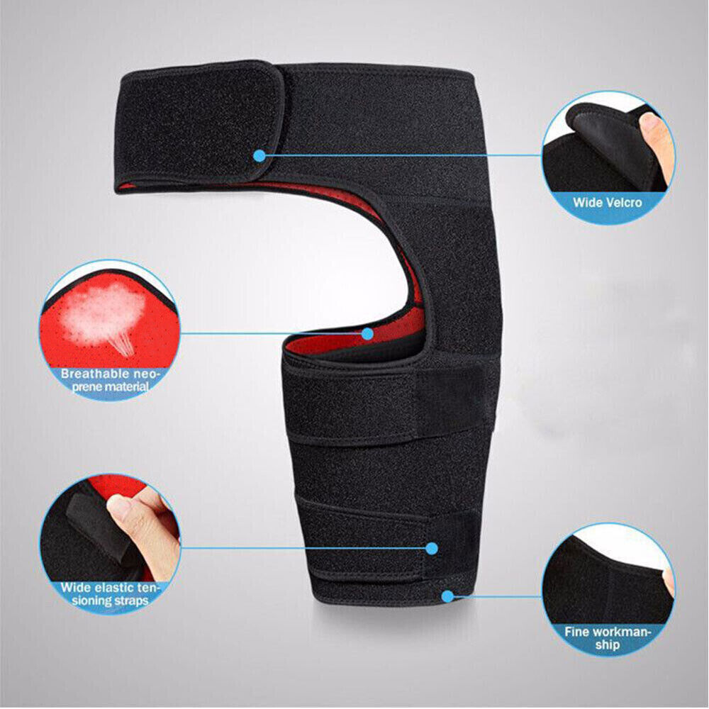 Hip Brace Compression Groin Support Wrap for Sciatica Pain Relief Thigh Recovery