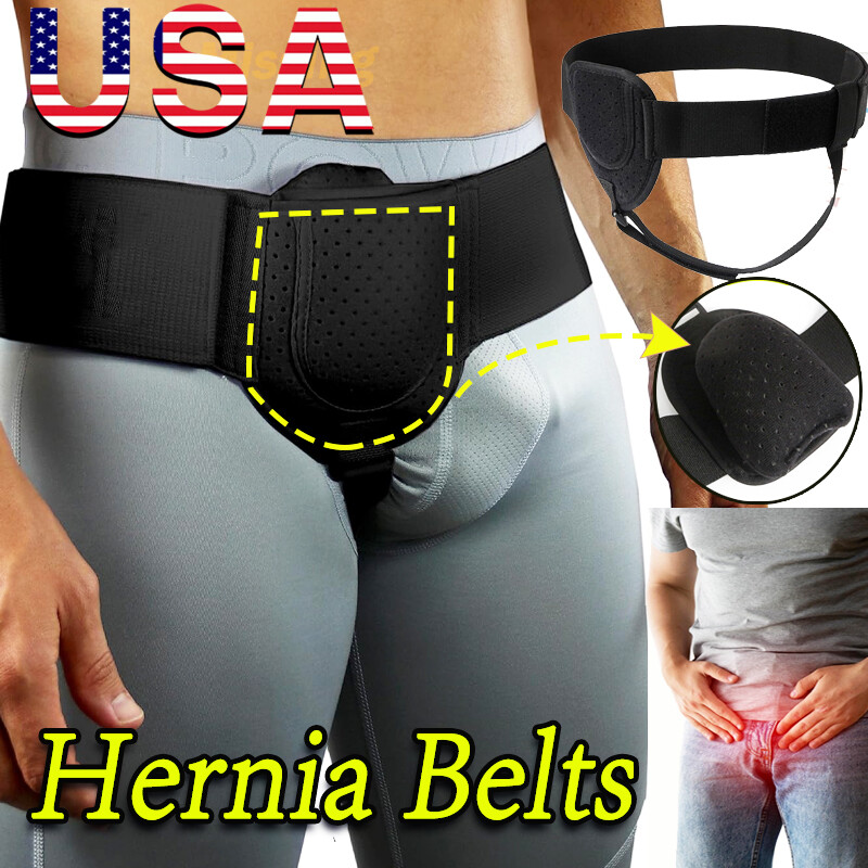 US Men Hernia Support Single Inguinal Groin Hernia Belt Pain Relief Truss Brace