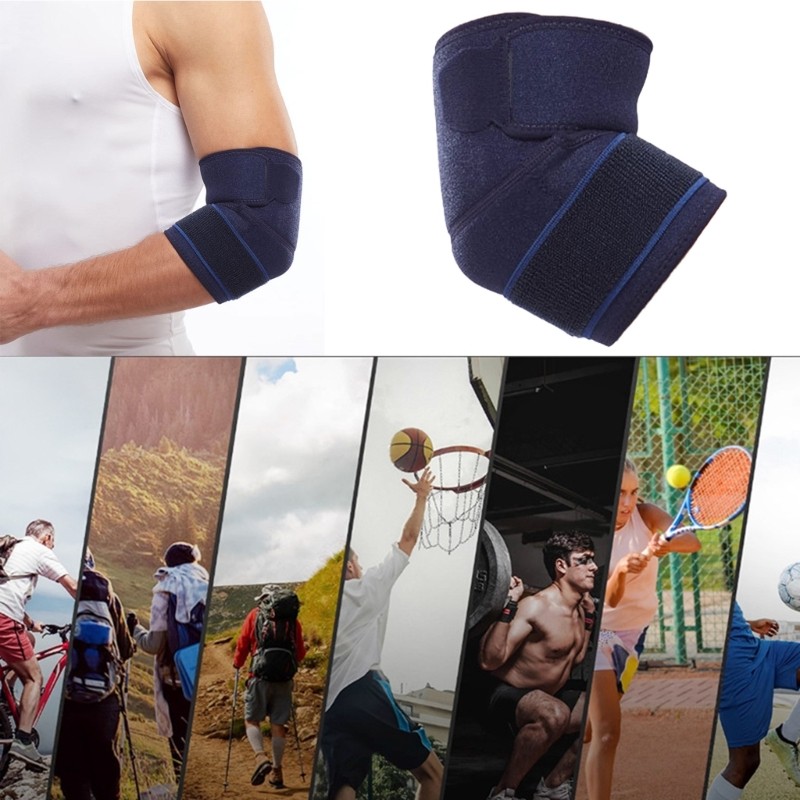 Elbow Brace Breathable Arm Elbow Support Wrap For Tennis Badminton Volleyballs