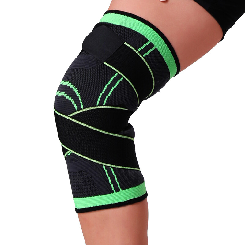 Knee Sleeve With Strap Compression Brace Support Gym Joint Pain Arthritis Relief