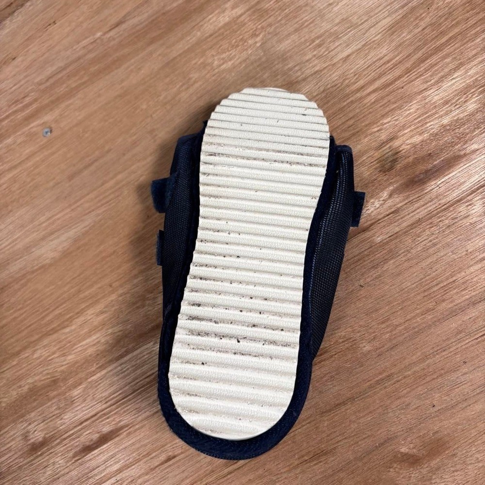 Post Op Surgical Shoe Medical Walking Boot Adjustable Mesh Navy Blue Medium