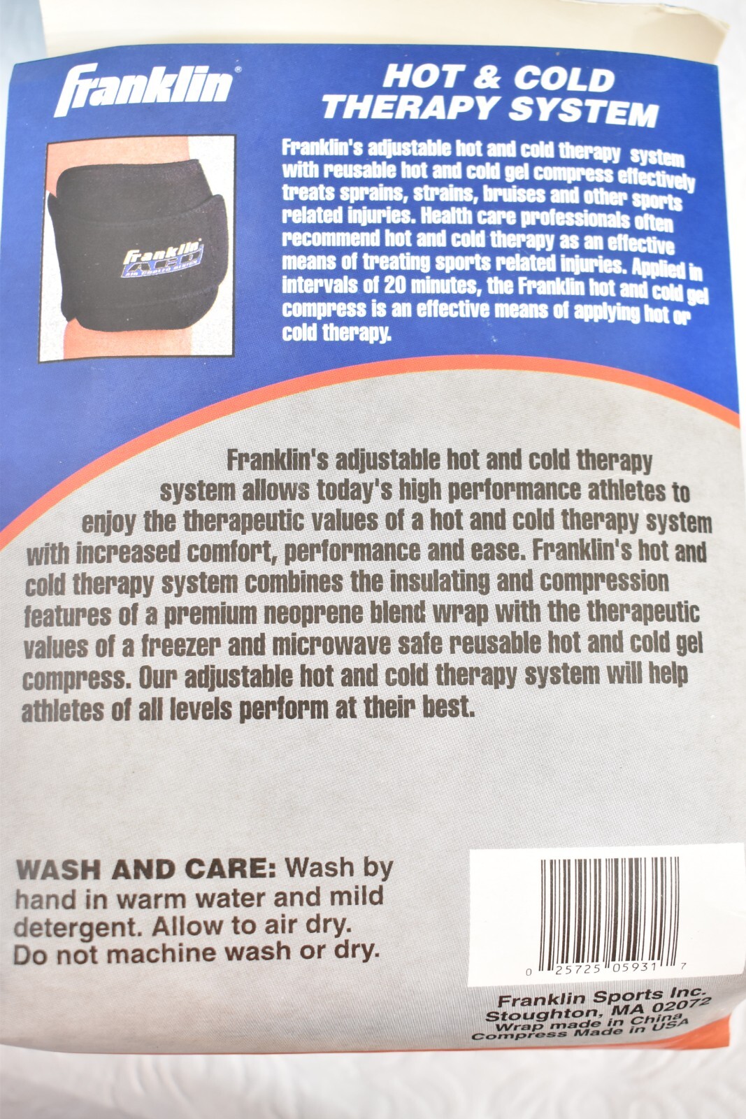 Franklin Adjustable Hot & Cold Therapy System Vintage