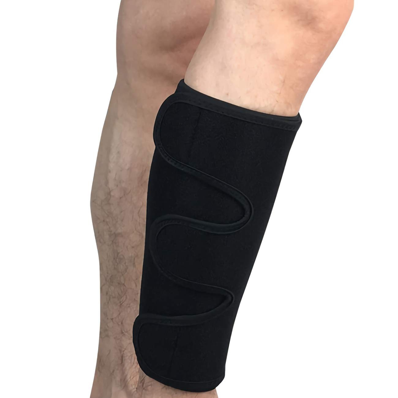 Heekooi Calf Brace, Shin Splint Brace 1 Pair, Splints Leg X-Large, Black