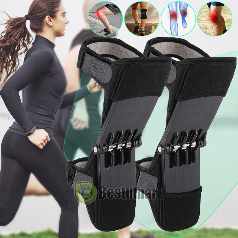 1/2Pcs Powerful Rebound Spring Joint Support Knee Booster Lift Knee Pads Care