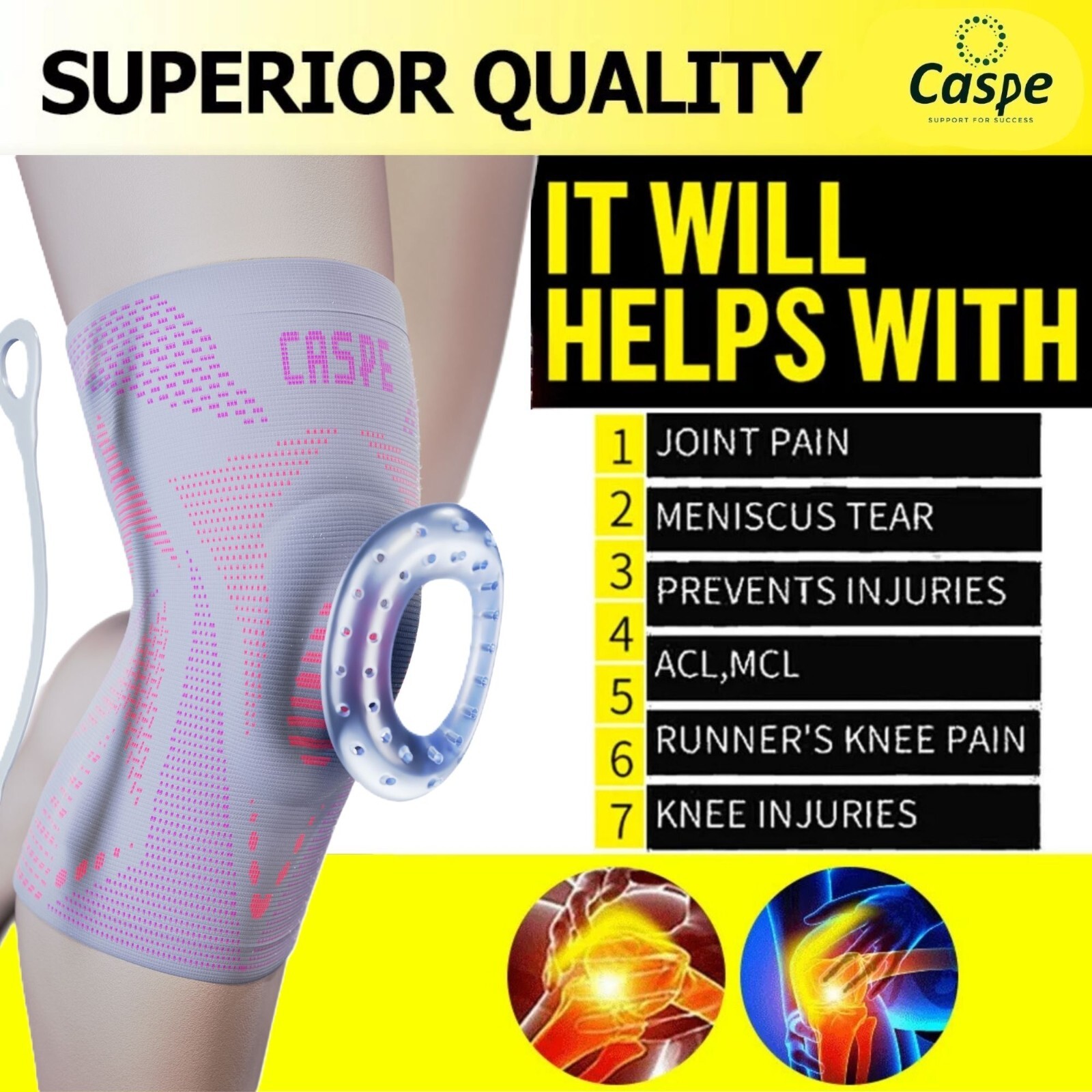 Knee Brace Knee Support Brace Sport Patella Joint Pain Arthritis Gifts for Women