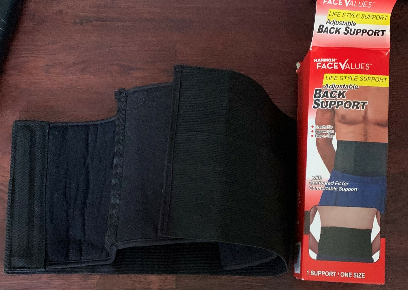 Harmon® Face Values One Size Adjustable Elastic Mild Back Support – READ