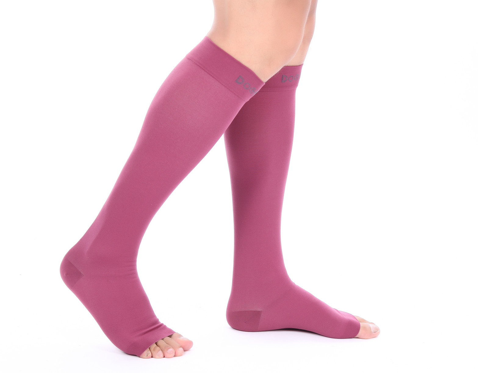 Doc Miller Open Toe Socks Compression Socks 20-30 mmHg Recovery Varicose Veins