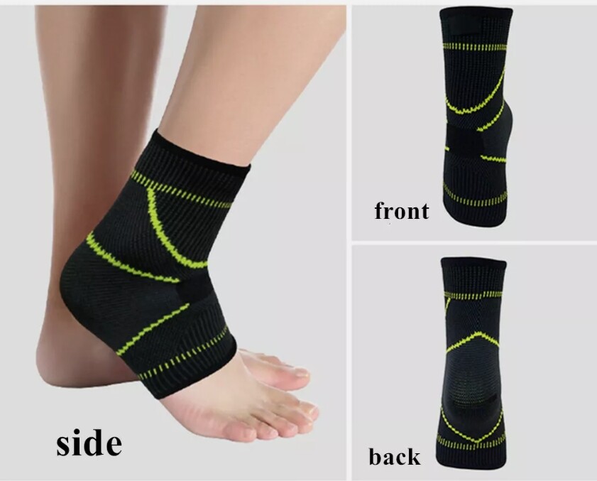 1-4pcs Ankle Brace Compression Sleeve Support Socks Foot Fasciitis Pain Relief