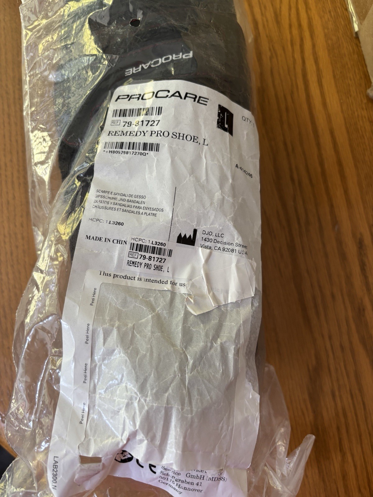 Procare Remedy Pro Shoe Size Large. Surgical Shoe.
