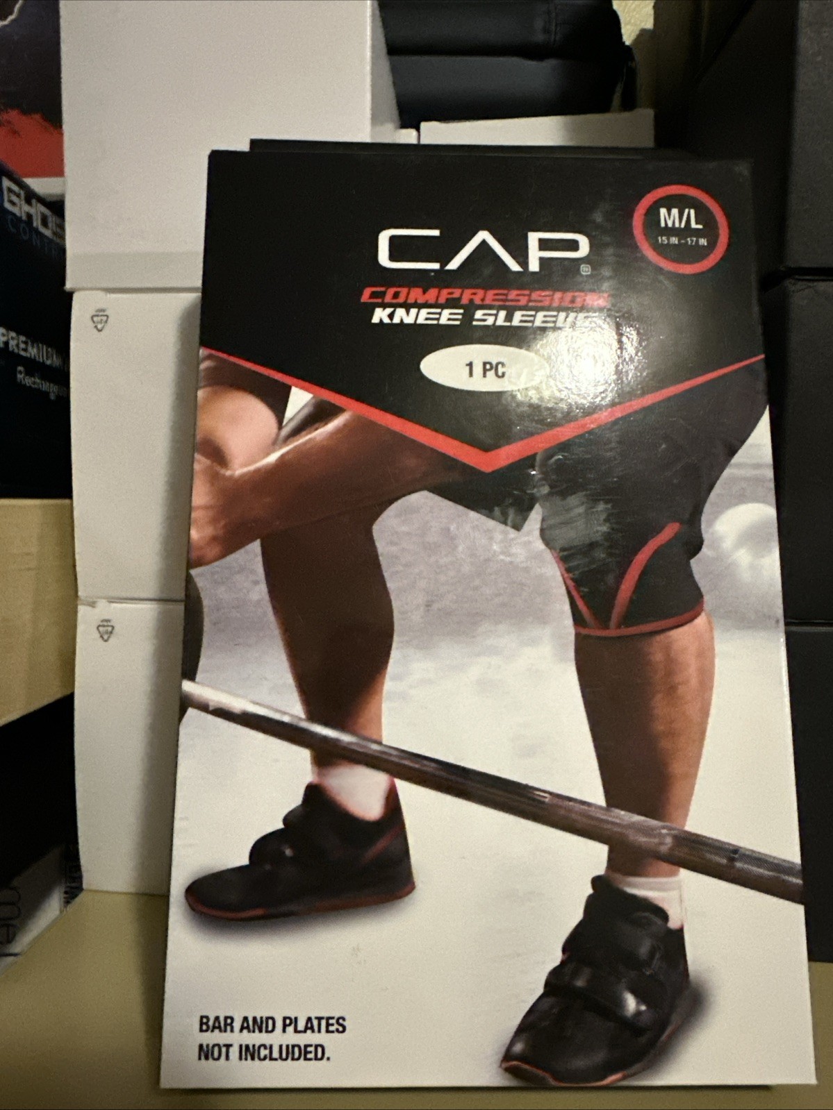 CAP Barbell Knee Compression and Support Sleeve – M/L