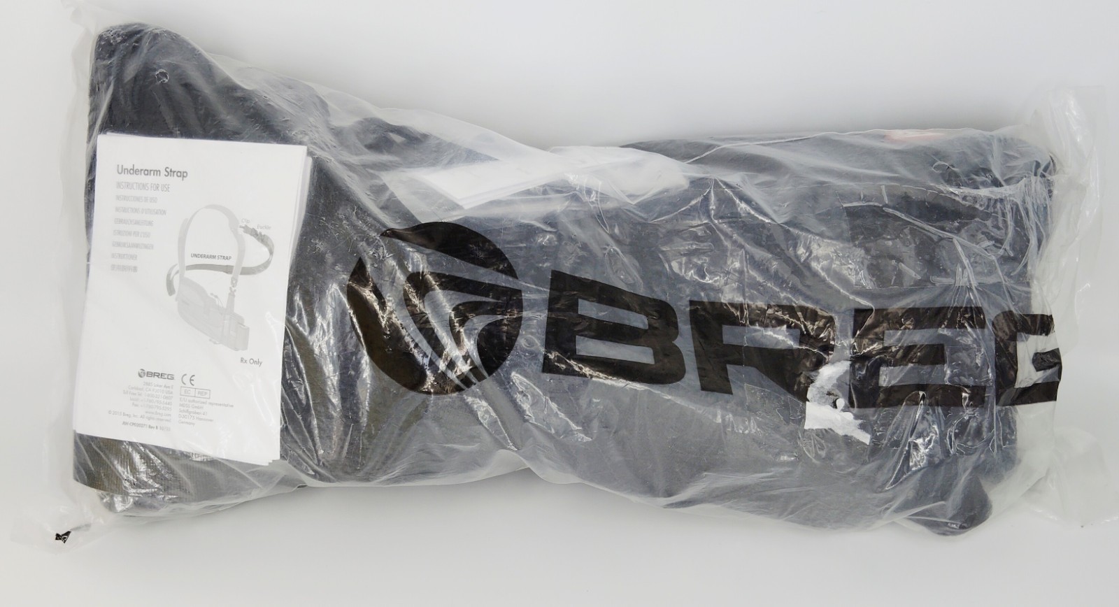 Breg AE050500 Shoulder Immobilizer Sling w/ Underarm Strap Black