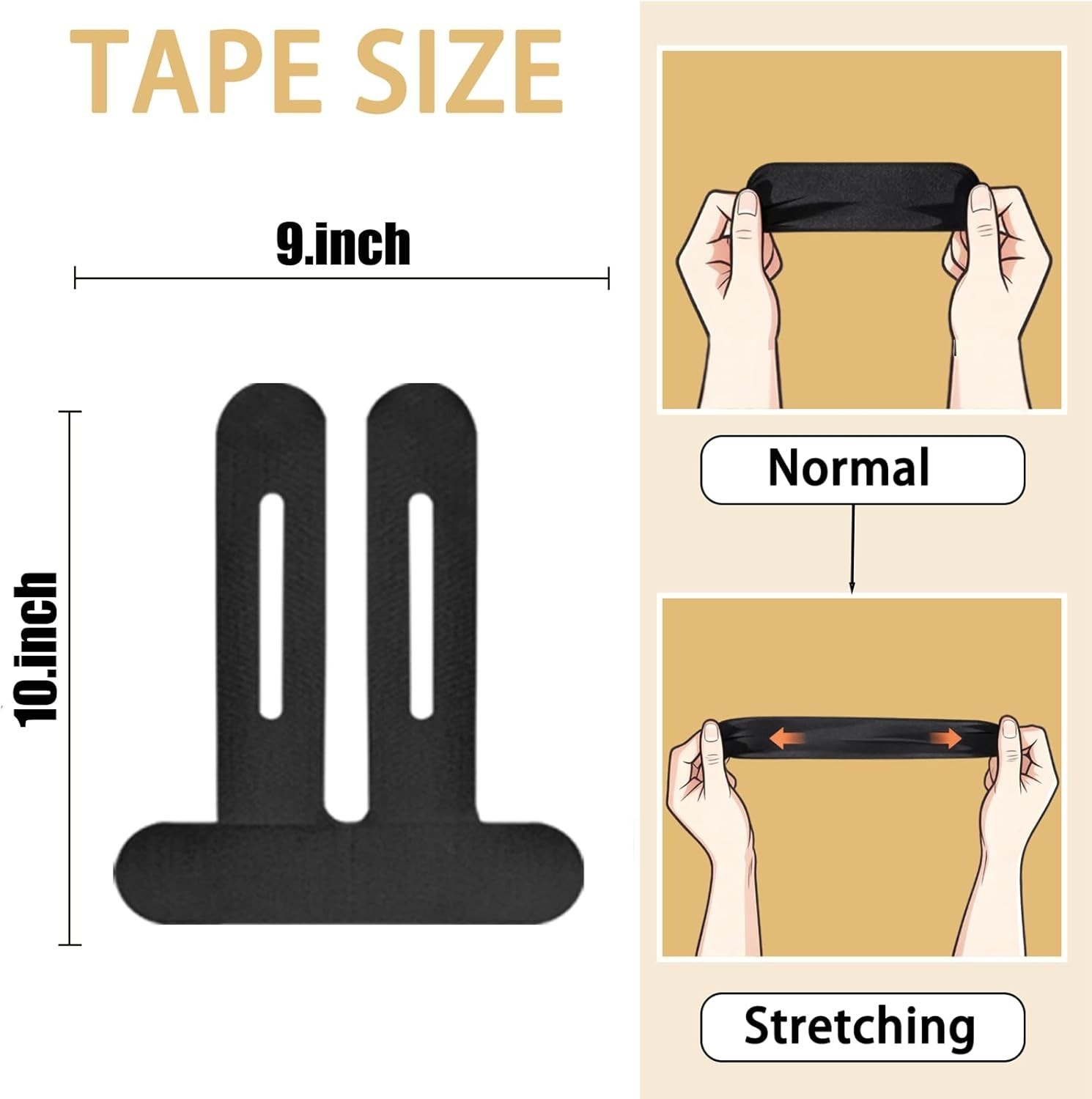 Precut Kinesiology Tape for Knees, 10 Pcs – Knee Support & Stability, Knee Pa…