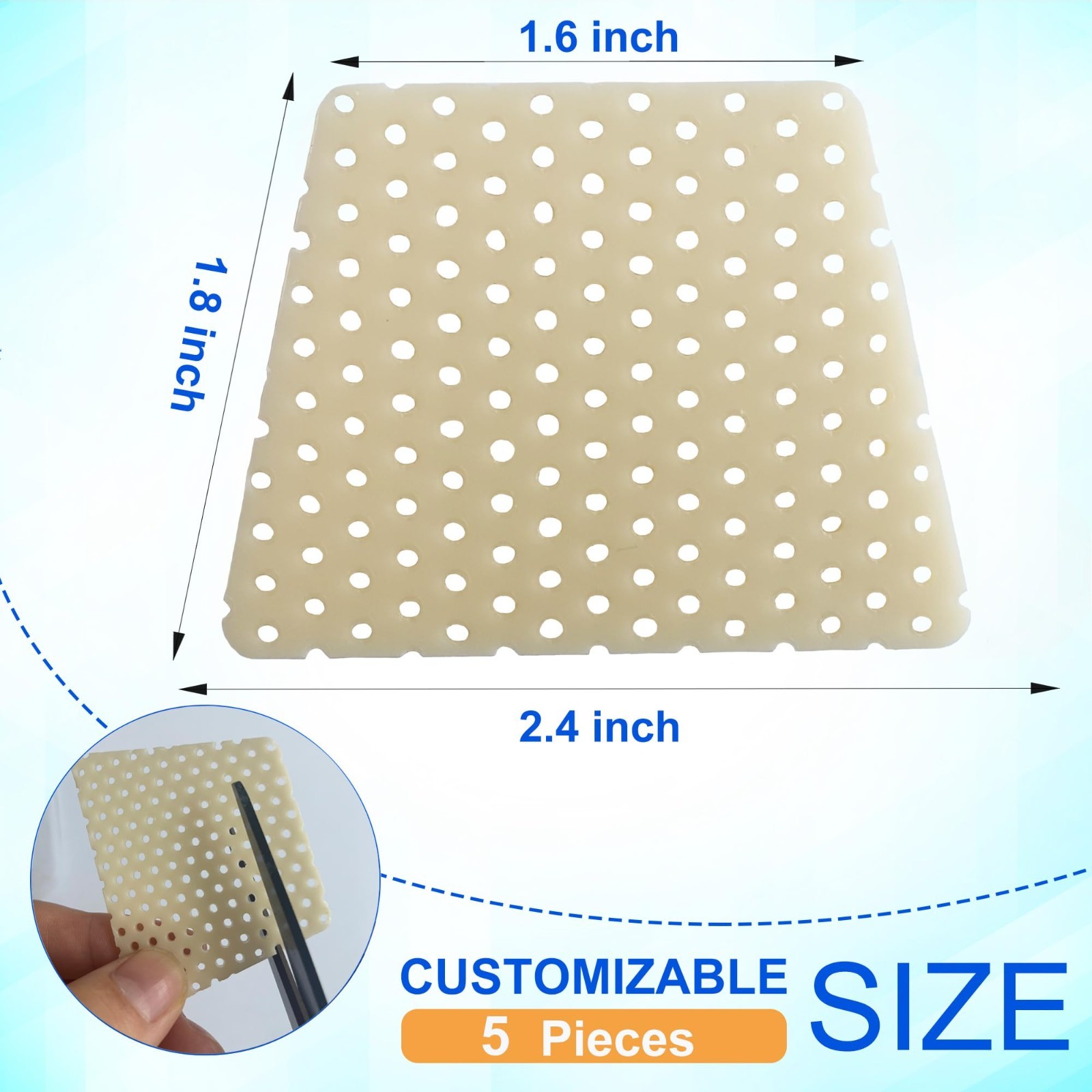 7-Piece Thermoplastic Nose Splint Set | Trapezoid Nasal Support Brace for Surger
