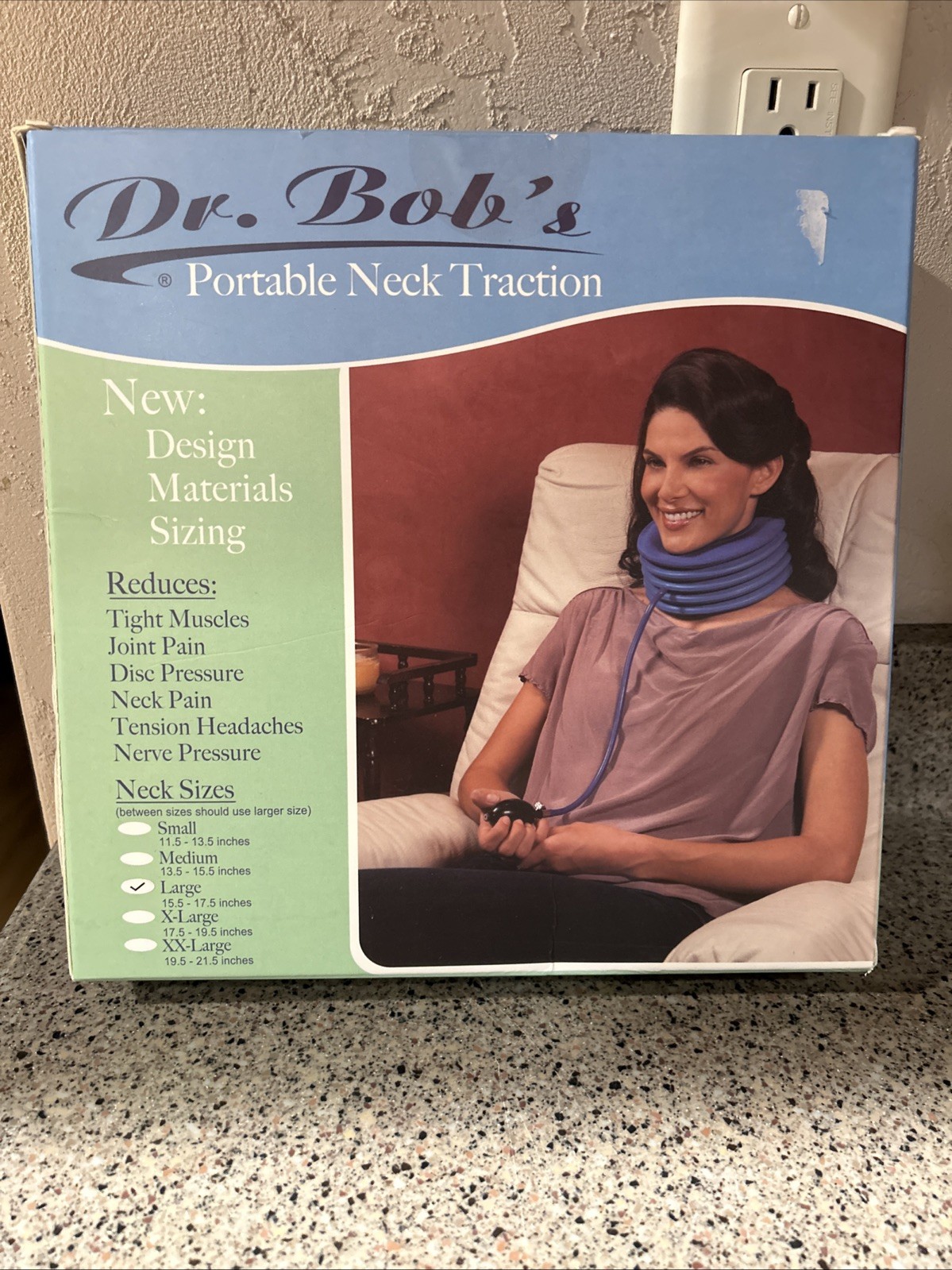 Dr. Bobs Cervical Traction Unisex Size LARGE Fits 15.5 – 17.5″ Neck Pain Therapy