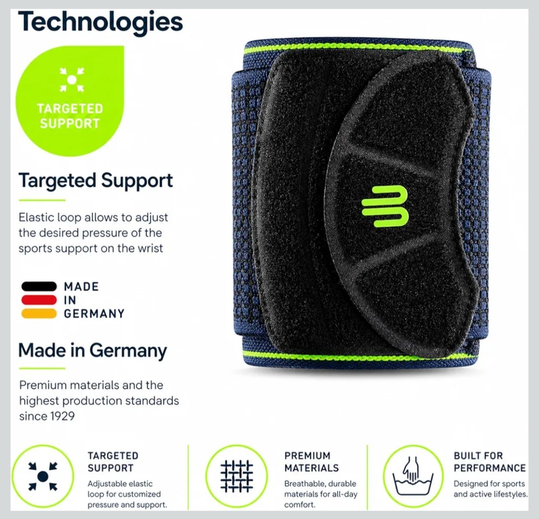 Bauerfeind Sports Wrist Strap – German Engineered. L/XL. READ!!