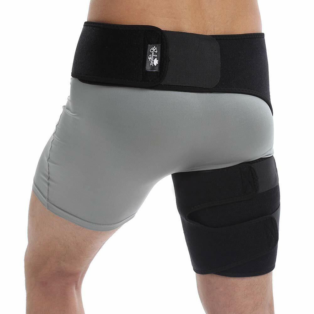 Groin Compression Hip Support Brace Hamstring Wrap Injury Recovery Pain Relief
