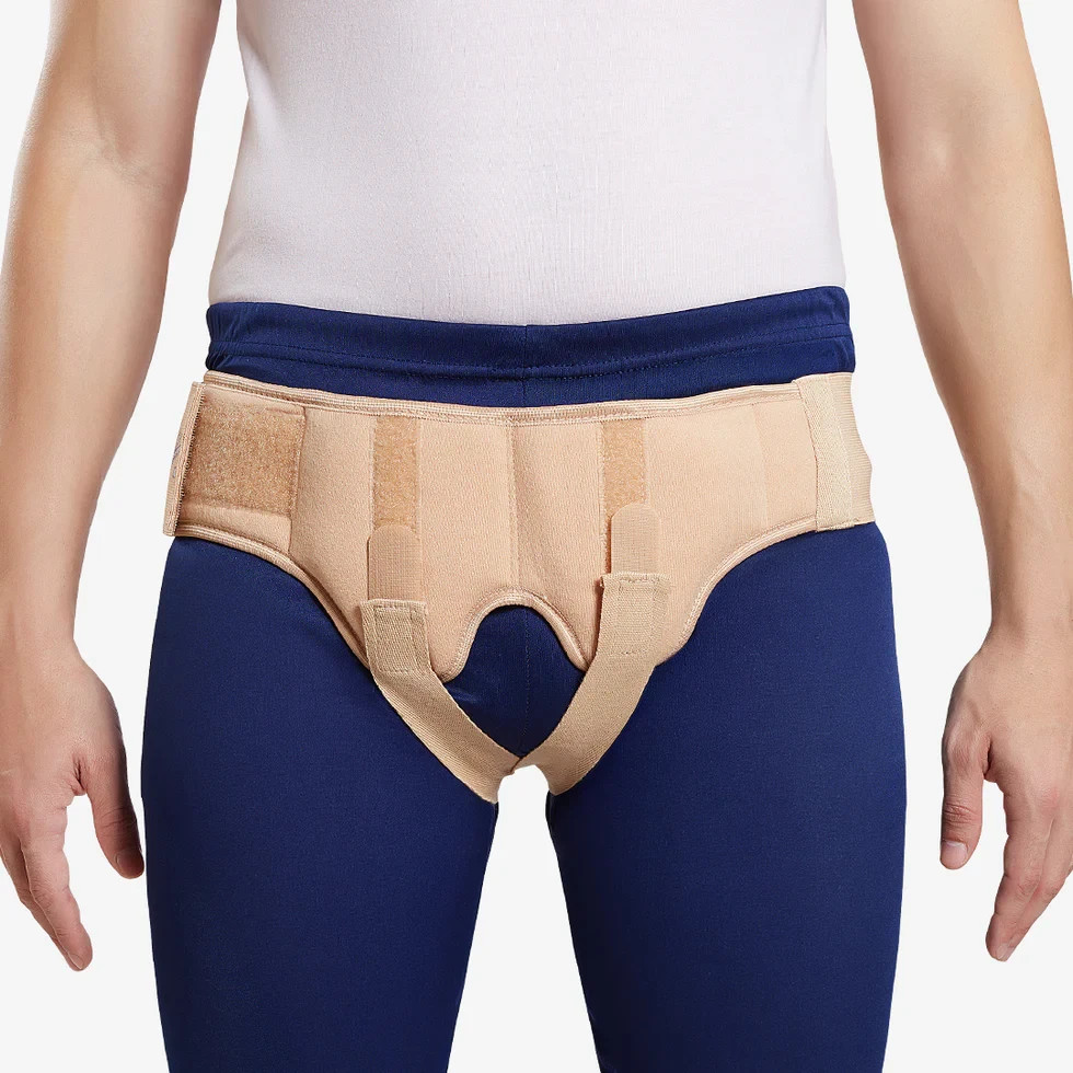 inguinal hernia support belt for men Truss with compression pads