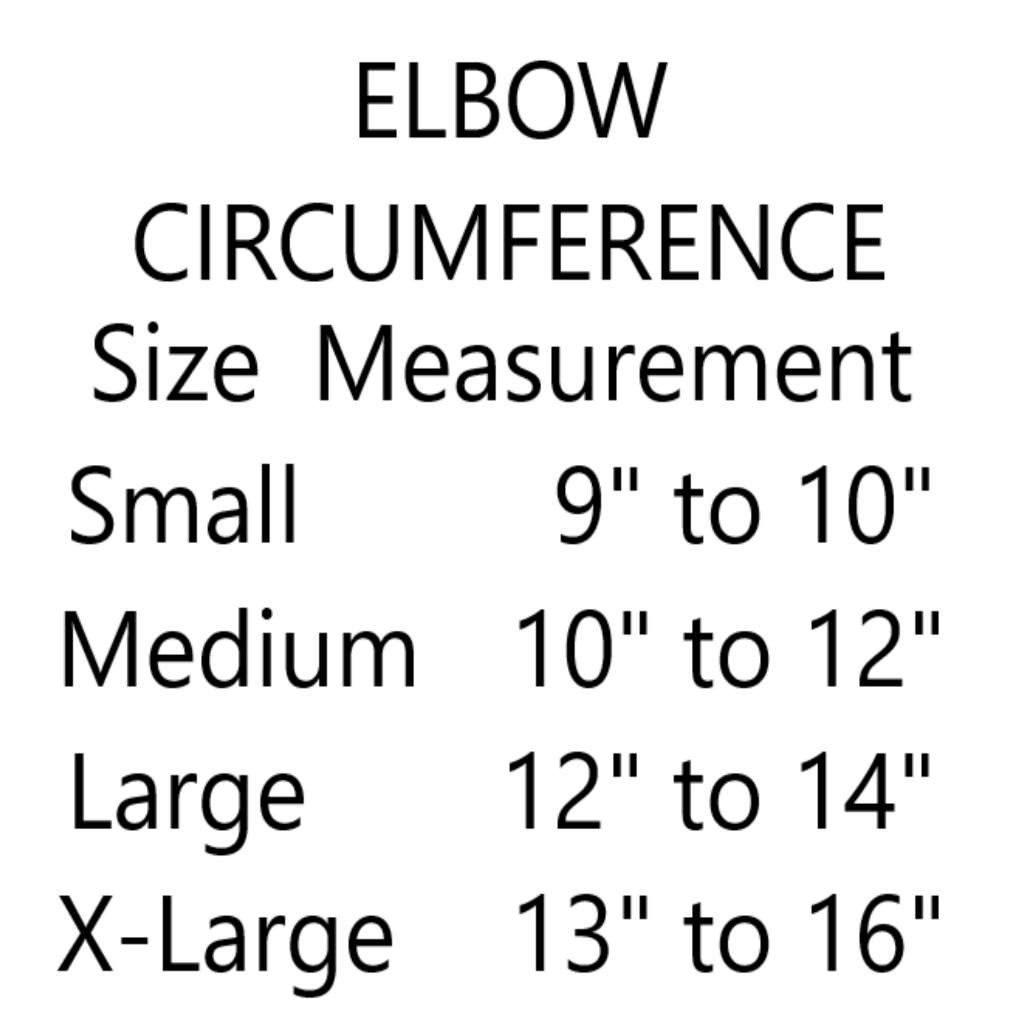 SCOTT Compressive Elbow Support, w/GEL (Size: XL) White/Blue Trim