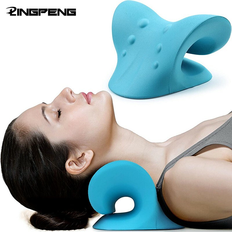 Neck Traction Pillow Original Muscle Relax Neck Stretcher Cervical Pain Relief.