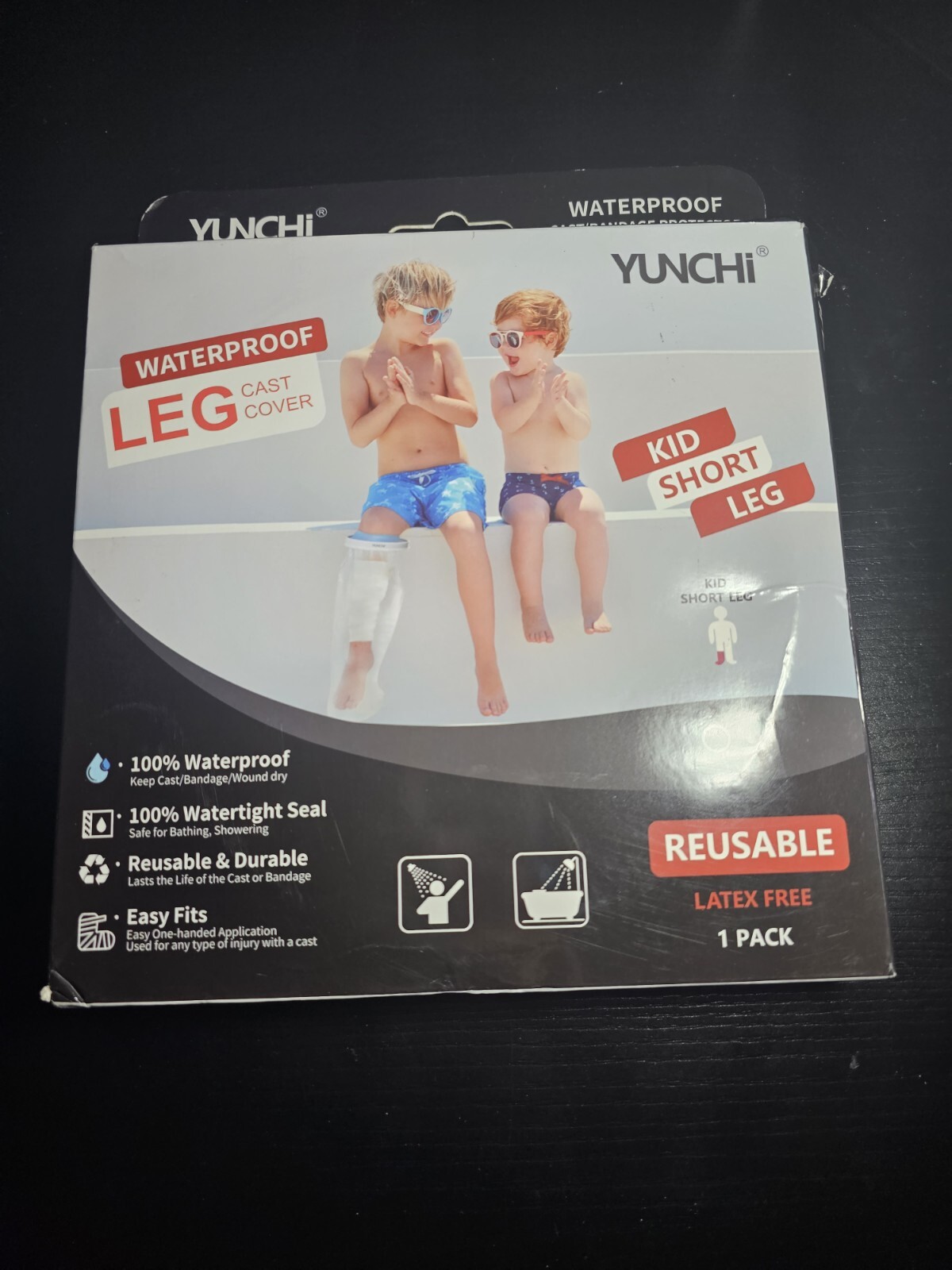 Waterproof Leg Cast Covers, LATEX FREE 1 pack