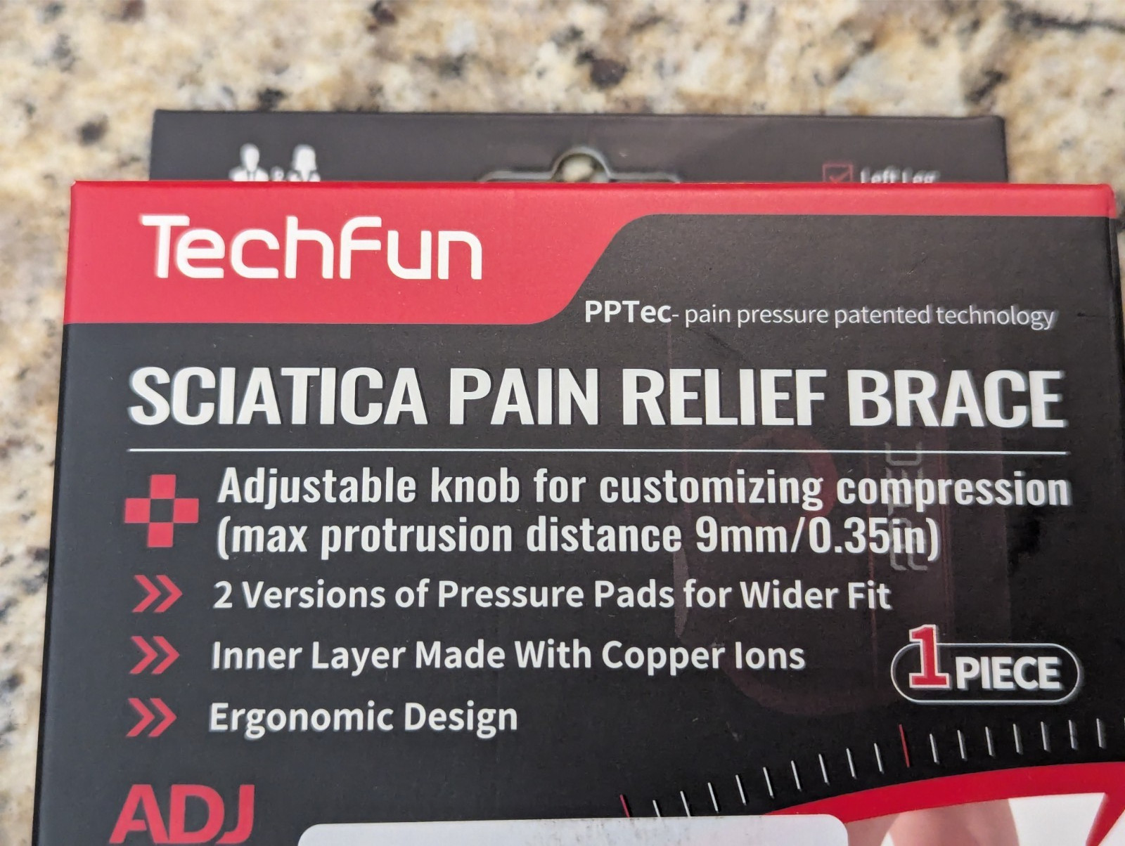 TechTun Sciatica Pain Relief Brace Adjustable 1 piece