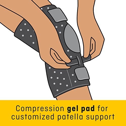 Compression Knee Support Patella Shield Gel Cushion Adjustable Straps
