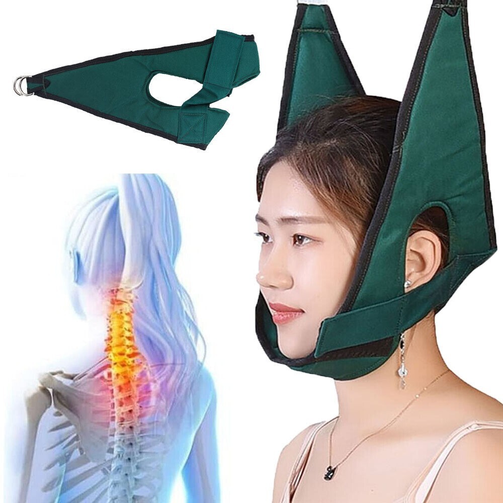 Adjustable Relaxation Cervical Traction Belt Head Neck Shoulder Pain Relief USA
