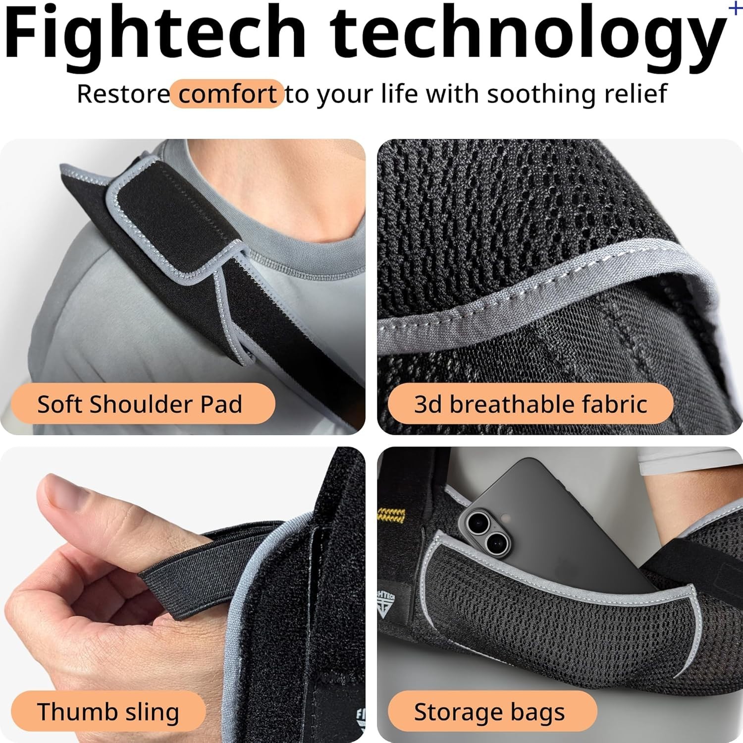 Durable Arm Sling for Rotator Cuff Recovery – Breathable Mesh with Thumb Loop