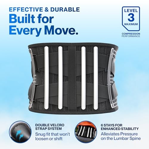Back Brace for Lower Back Pain Women and Men – Lumbar Support Belt for Large