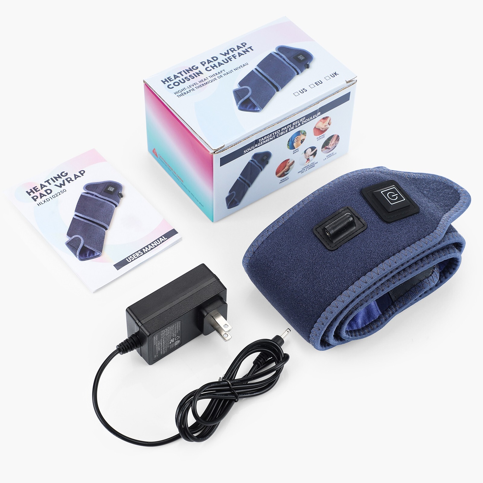 Heating Pad Wrap Electric Knee Arm Leg Brace Heat Warm Heated Joint Pain Relief