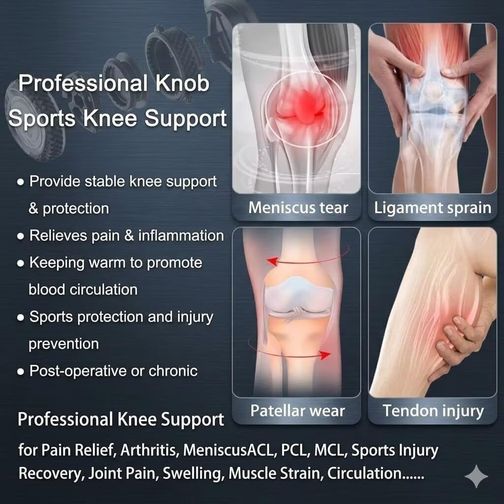 Smart Knob-Type Sports Knee Brace For Joint Pain Meniscus Tear Running Sports