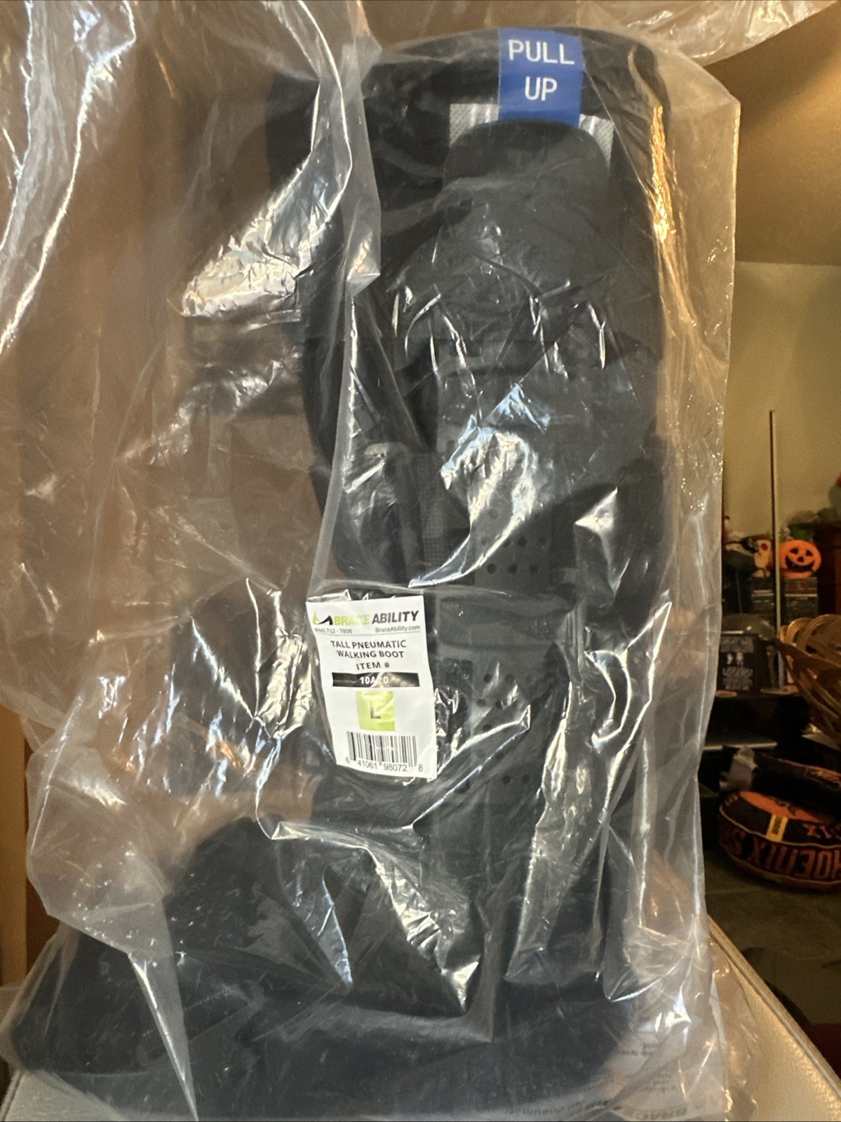 Braceability Tall Pneumatic Walking Boot L Large New