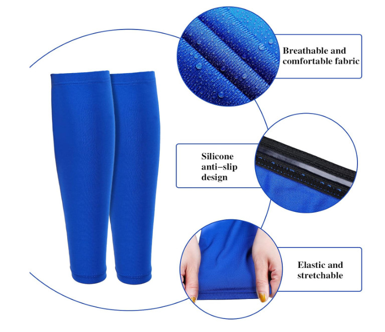 3 Pairs Calf Compression Sleeves for Men And Women Football Leg Sleeve Footless