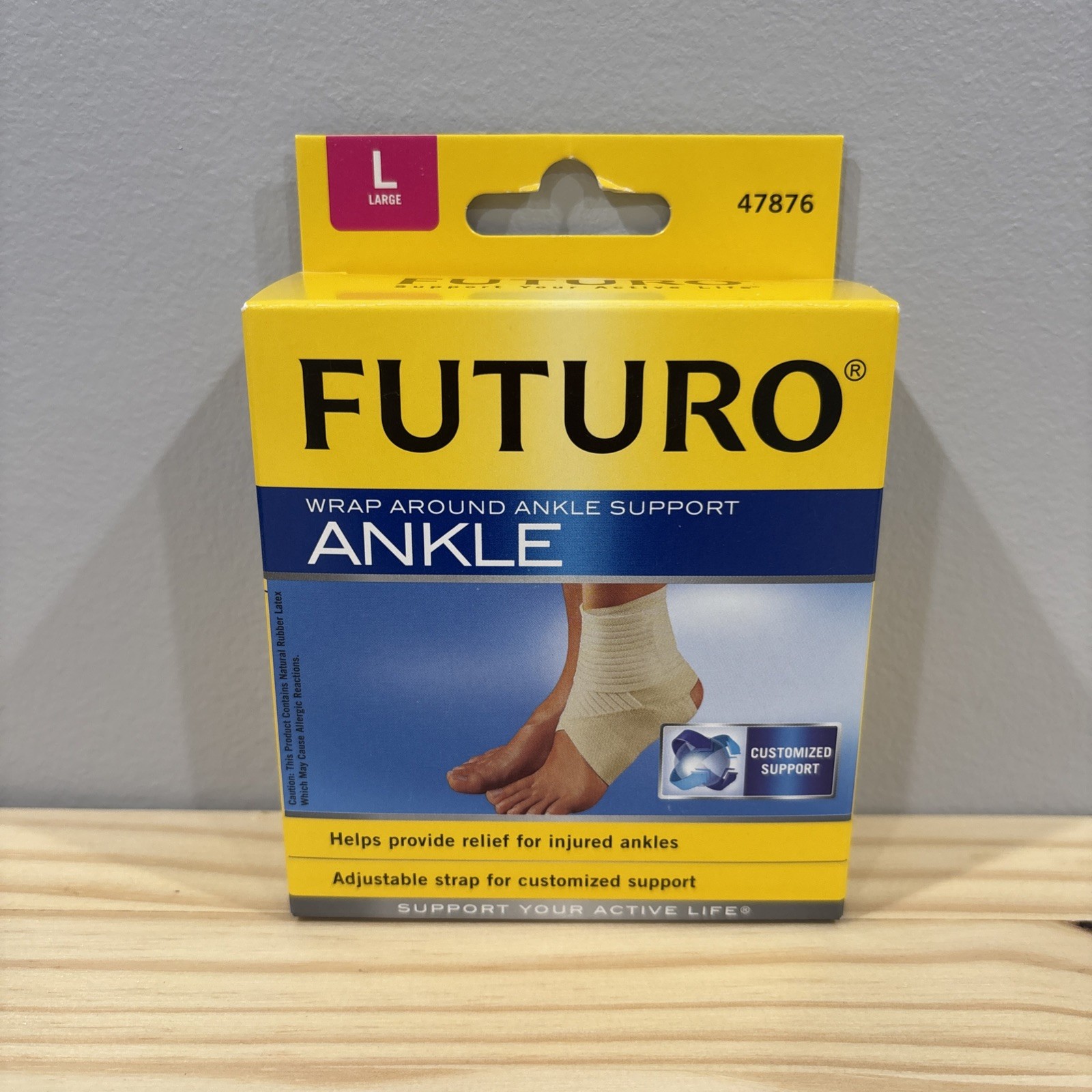 FUTURO Wrap Around Ankle Support 3M Sz Large – Beige Color