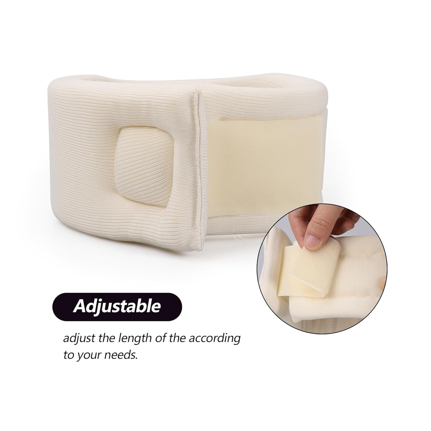 Comfortable Neck Support Brace – Adjustable Cervical Collar for Sleeping, Large
