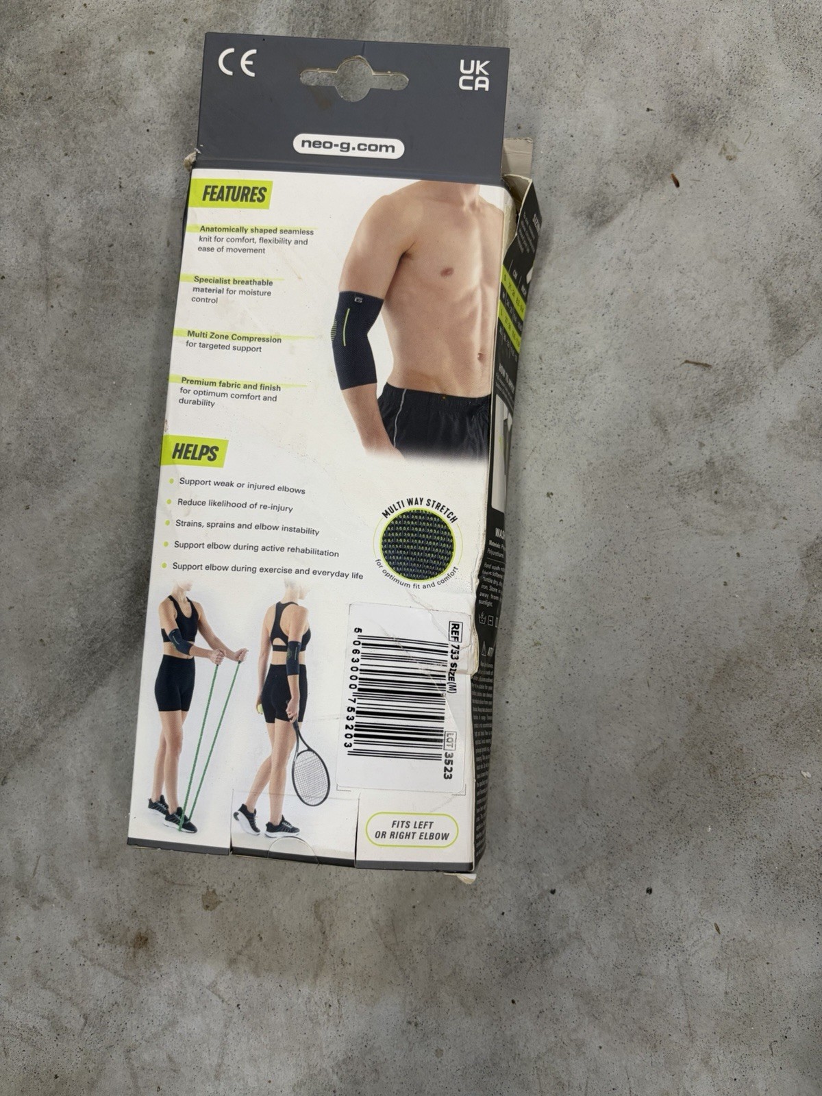Neo-G Elbow Support for Active Lifestyles, Left/Right, Medium