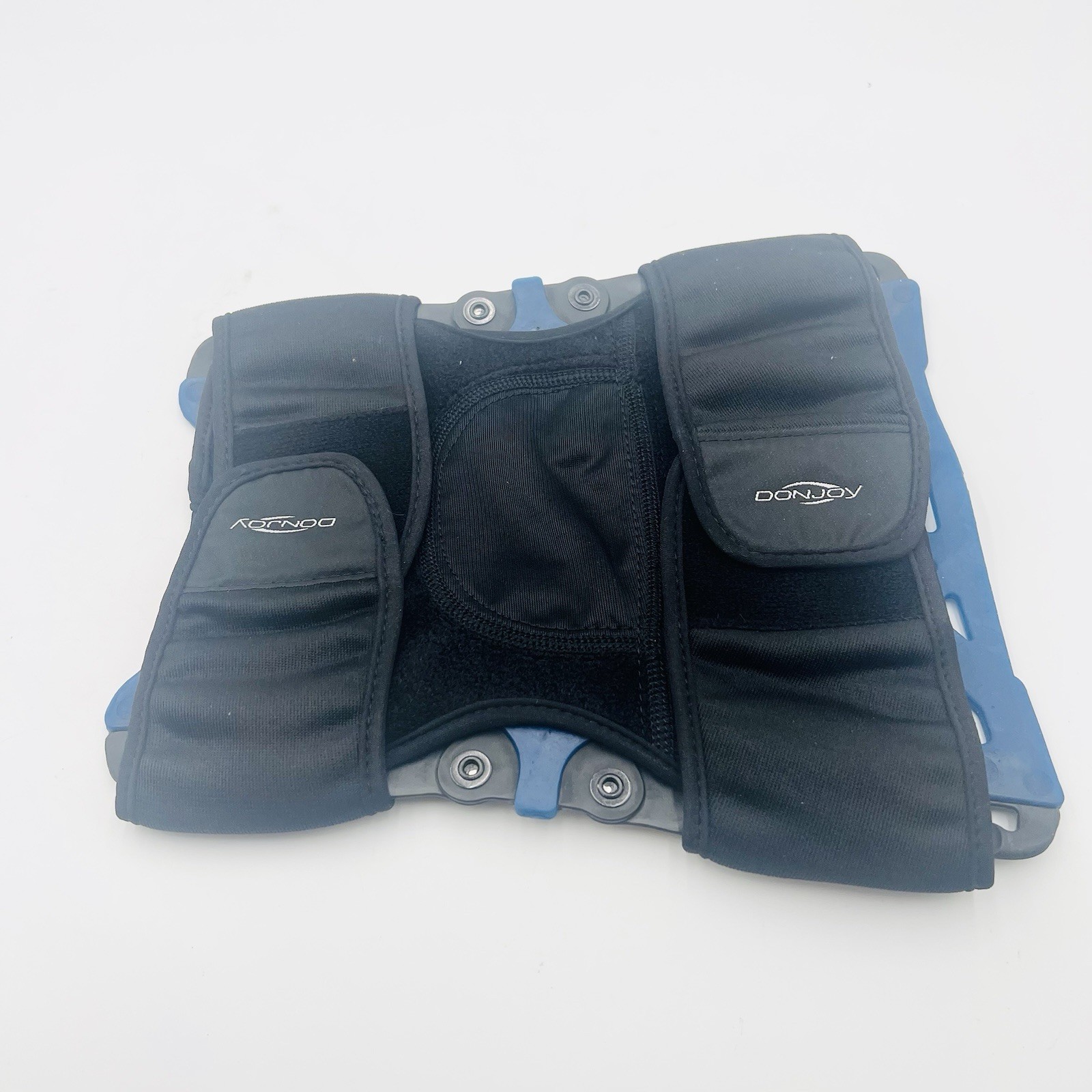 DonJoy Reaction Web Knee Support Brace w/ Compression Undersleeve: Blue, XL/2XL