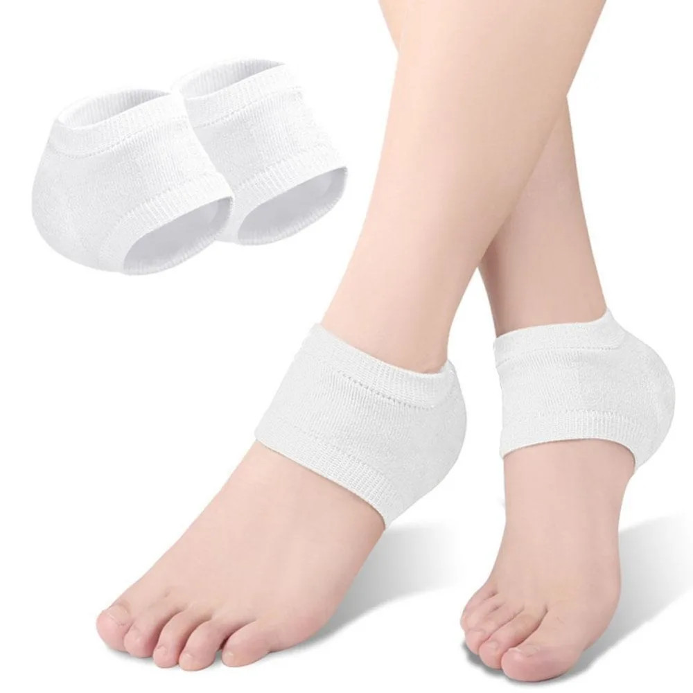 Silicone Heel Protective Cover Moisturizing Polyester Shoe Pads Pain Relief Fasc