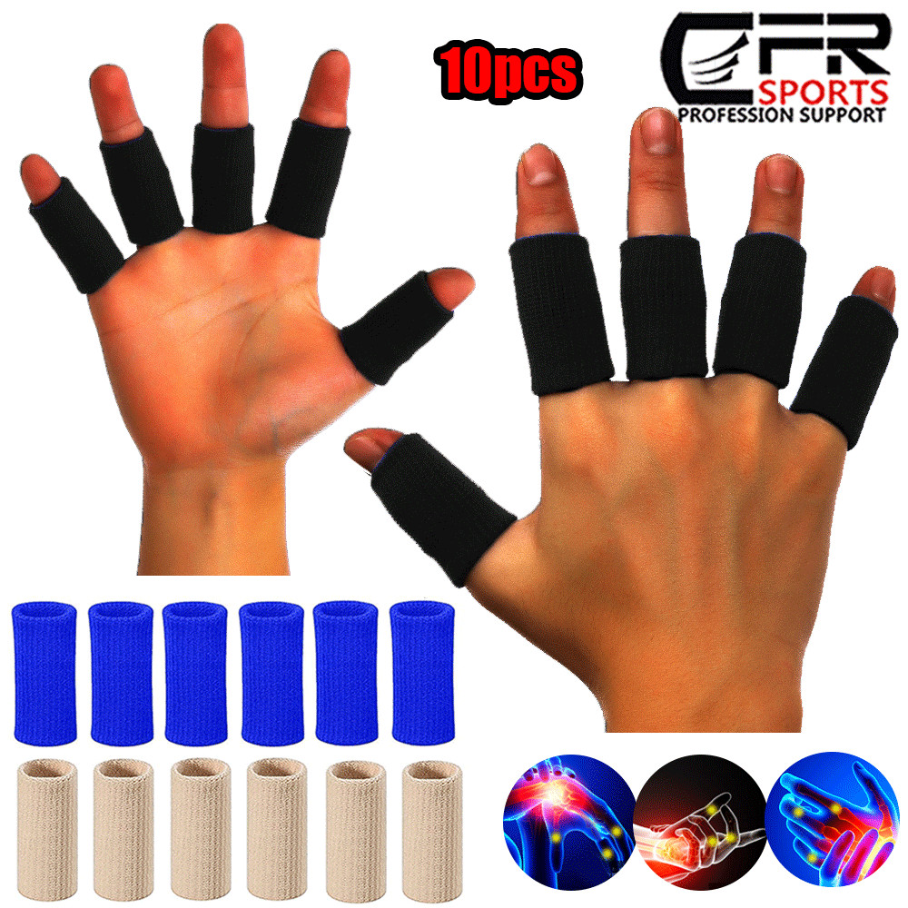 10-30 pcs Finger Trigger Splint Sleeves Corrector Support Brace Protector Sports