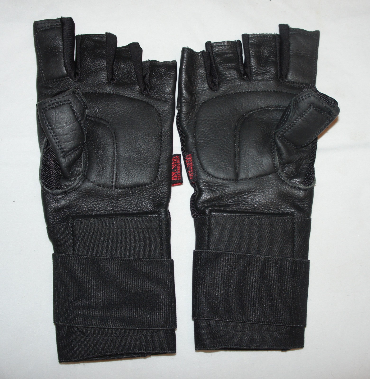 Valeo Industrial V440-WS Leather Pro Fingerless Anti-Vibe Gel Glove Wrist Wrap