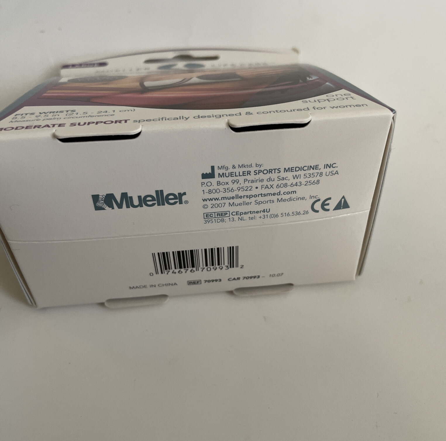 Mueller Life Care For Her Contour Wrist Moderate Support Large New In Box